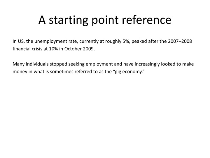 a starting point reference n.w
