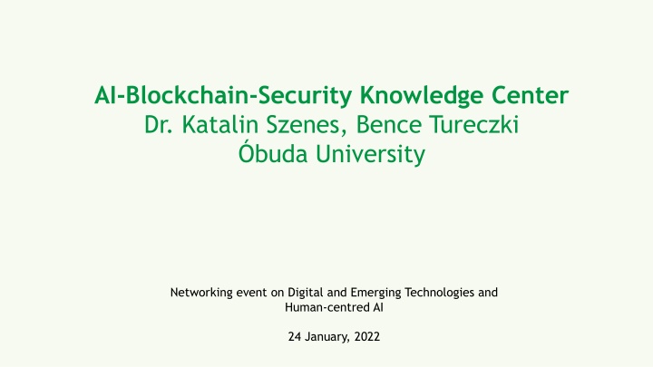 ai blockchain security knowledge center n.w