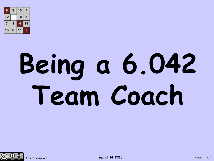 being a 6 042 team coach n.w