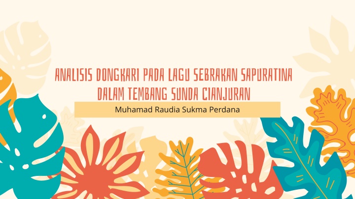 analisis dongkari pada lagu sebrakan sapuratina n.w