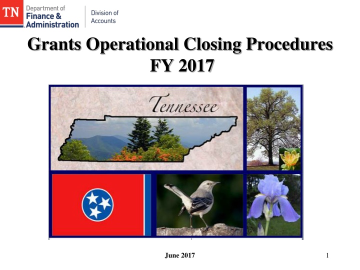grants operational closing procedures fy 2017 n.w