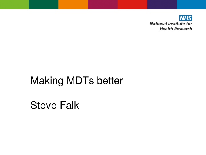 making mdts better n.w