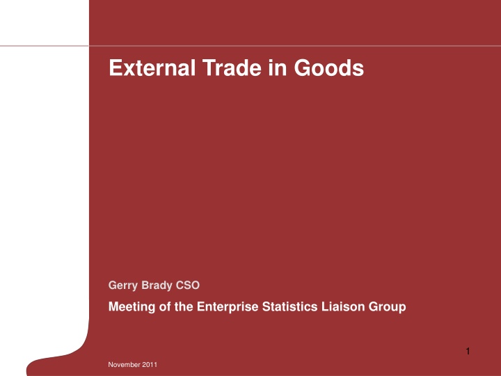 external trade in goods n.w