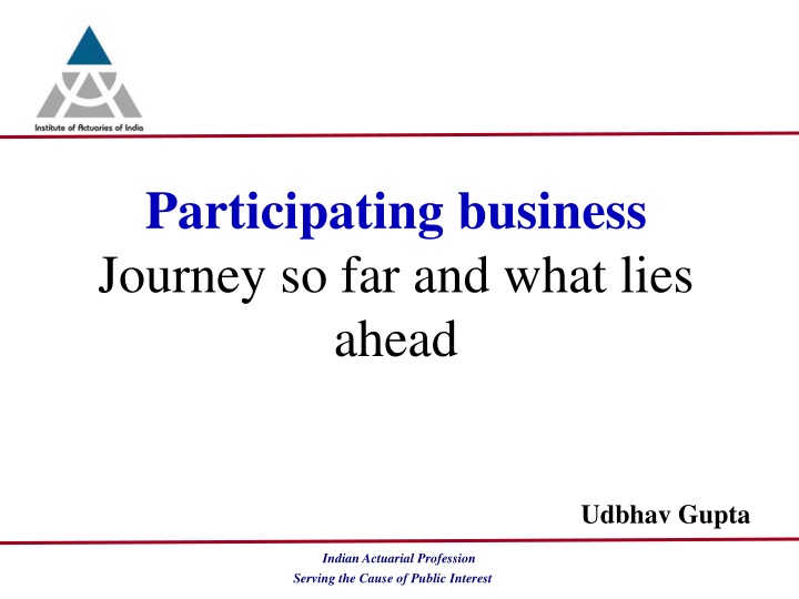 participating business journey so far and what n.w