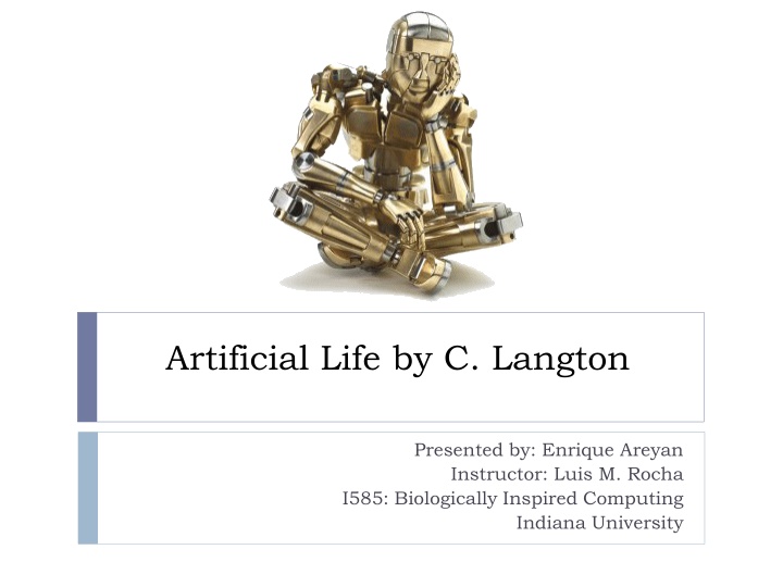 artificial life by c langton n.w