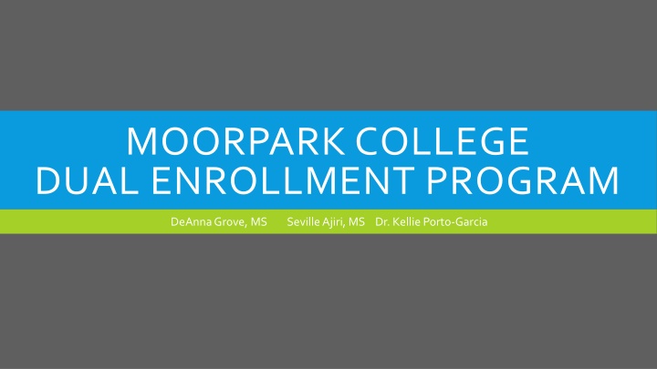 moorpark college dual enrollment program n.w