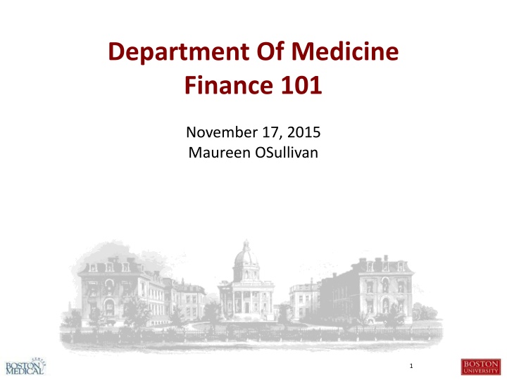 department of medicine finance 101 n.w