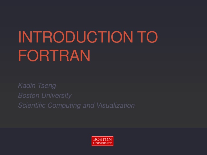 introduction to fortran n.w