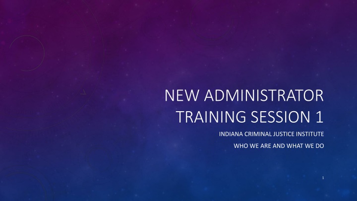 new administrator training session 1 n.w