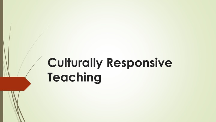 culturally responsive teaching n.w