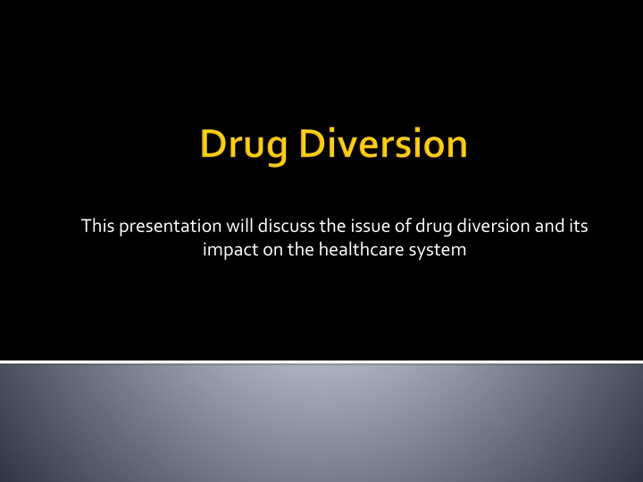 this presentation will discuss the issue of drug n.w