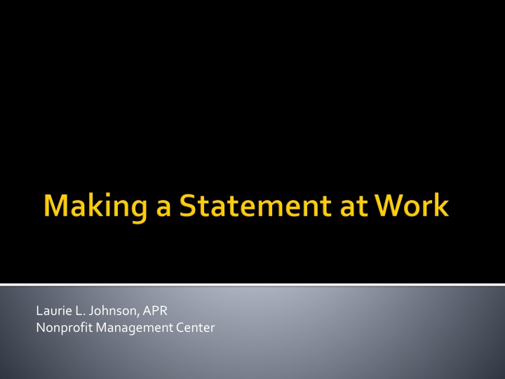 laurie l johnson apr nonprofit management center n.w