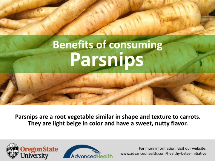 benefits of consuming parsnips n.w