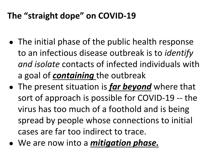 the straight dope on covid 19 n.w