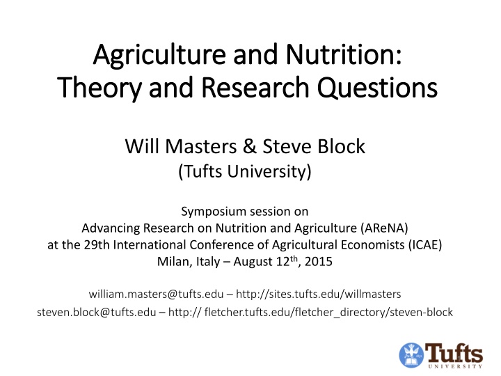 agriculture and nutrition agriculture n.w