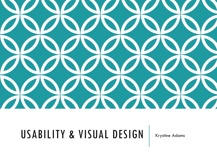 usability visual design n.w