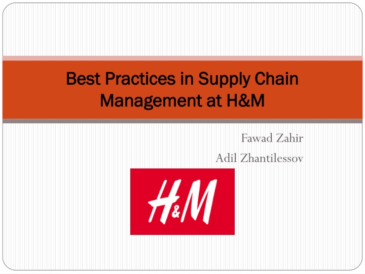 best practices in supply chain best practices n.w