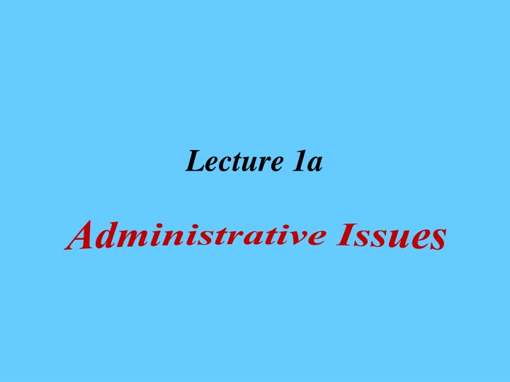 lecture 1a n.w