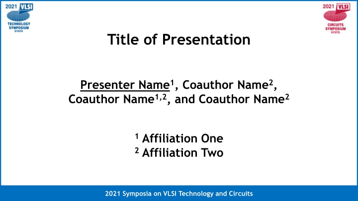 title of presentation n.w