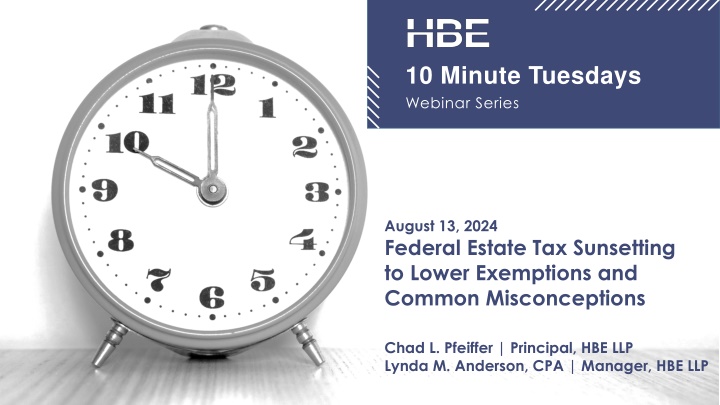 10 minute tuesdays webinar series n.w