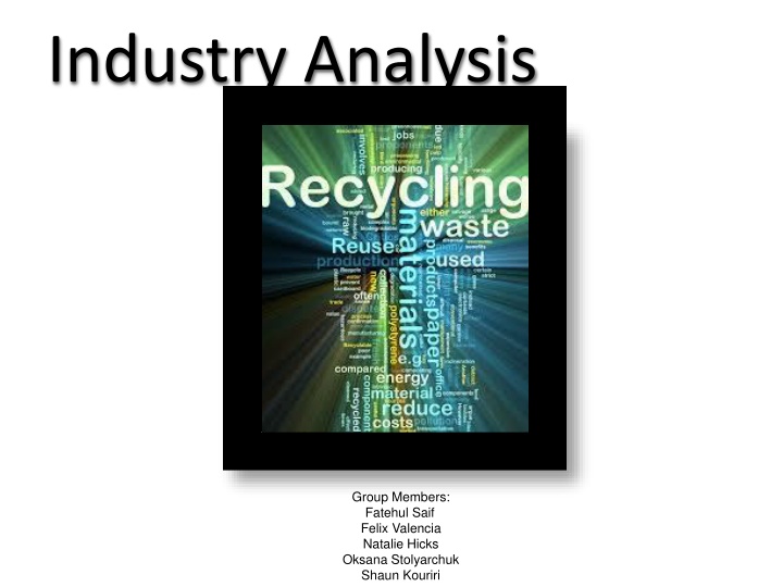 industry analysis n.w