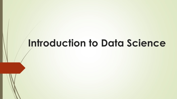 introduction to data science n.w