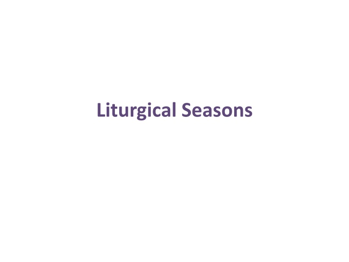 liturgical seasons n.w