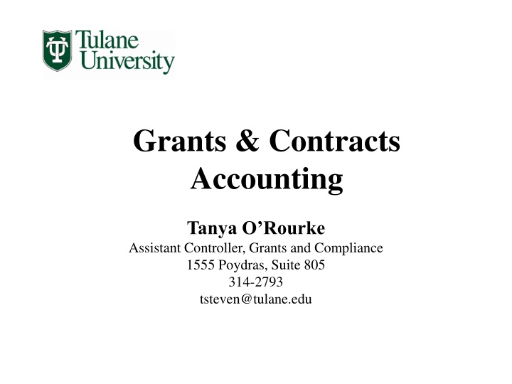 grants contracts accounting n.w