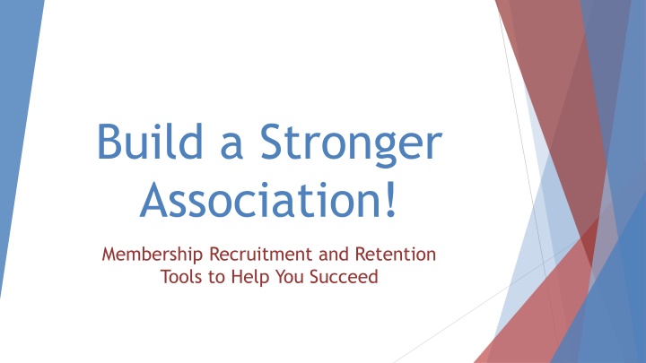 build a stronger association n.w