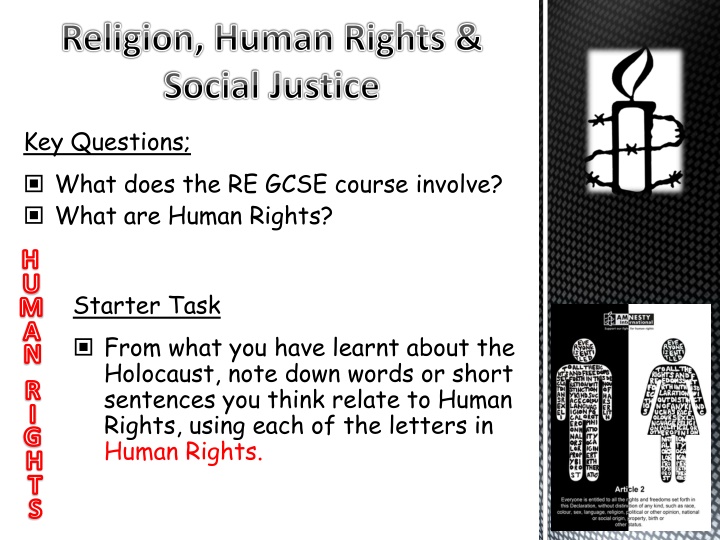 religion human rights social justice n.w