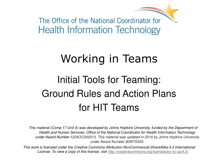 working in teams n.w