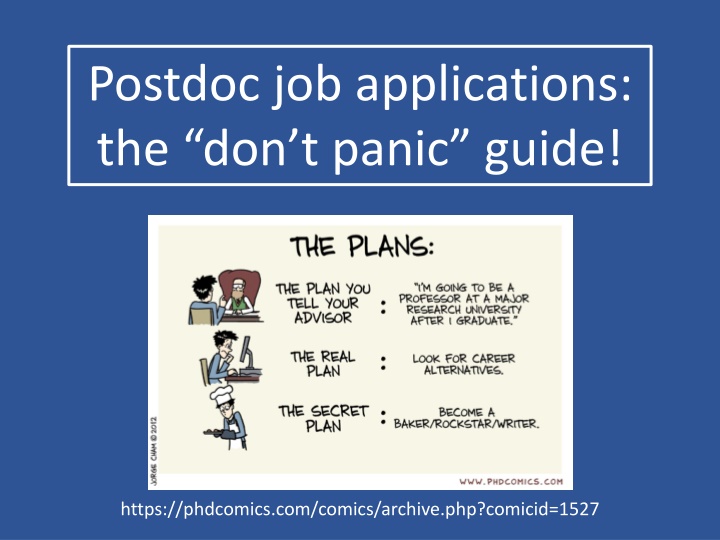 postdoc job applications the don t panic guide n.w