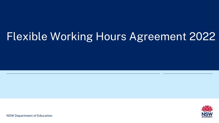 flexible working hours agreement 2022 n.w
