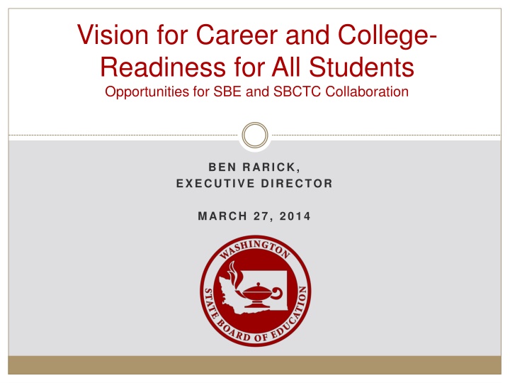 vision for career and college readiness n.w
