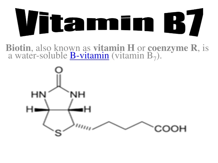 biotin also known as vitamin h or coenzyme n.w