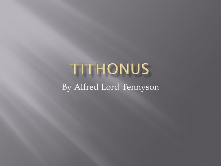 by alfred lord tennyson n.w