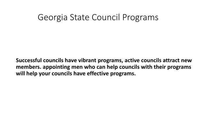 georgia state council programs n.w