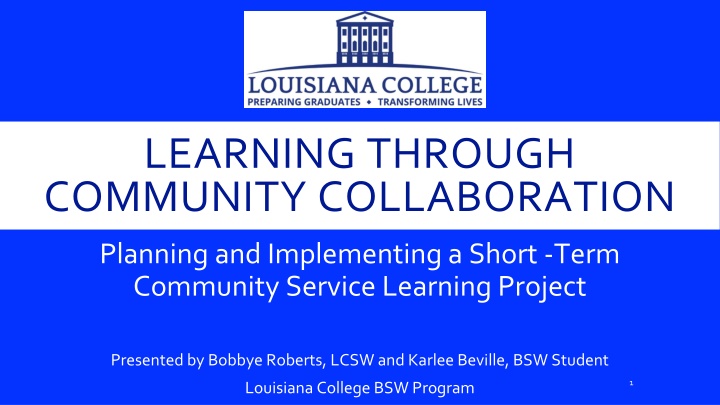 learning through community collaboration n.w