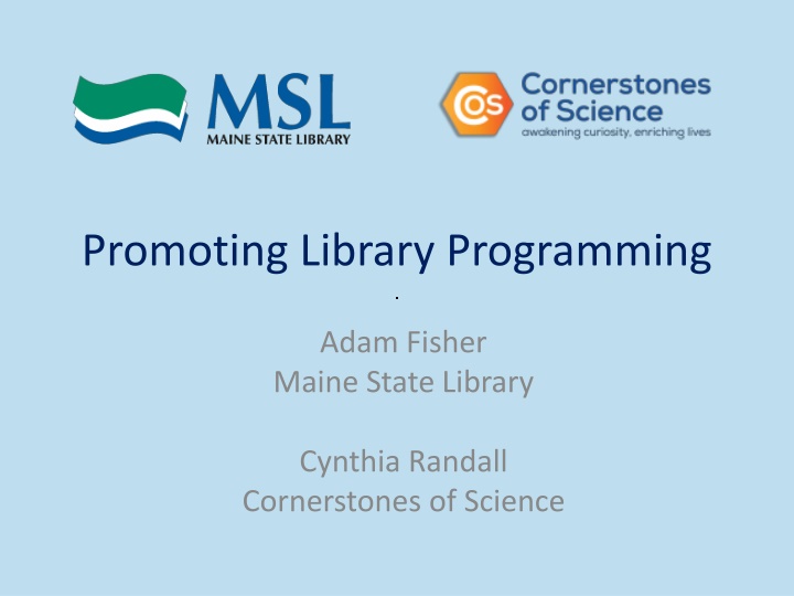 promoting library programming n.w