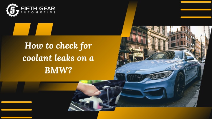 How to check for coolant leaks on a BMW