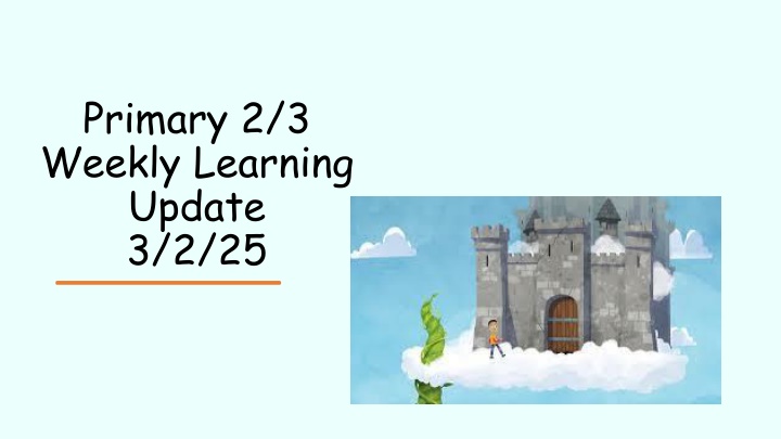 primary 2 3 weekly learning update 3 2 25 n.w