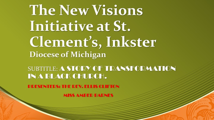 the new visions initiative at st clement n.w