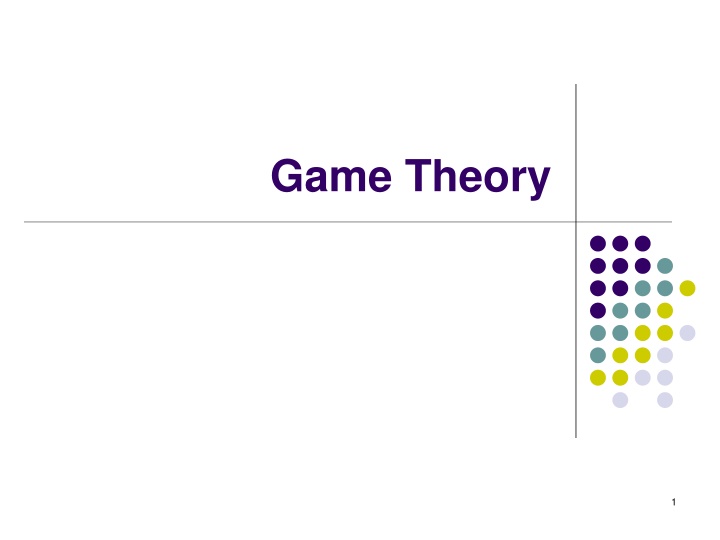game theory n.w