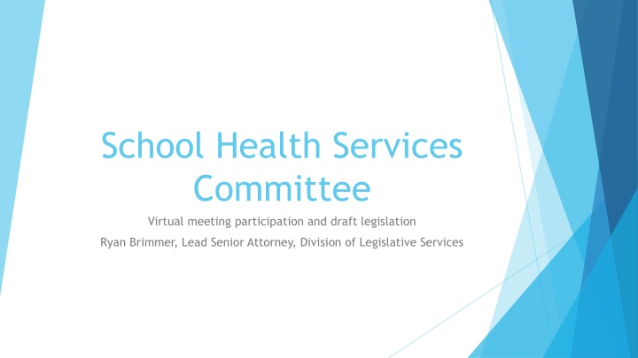 school health services committee virtual meeting n.w