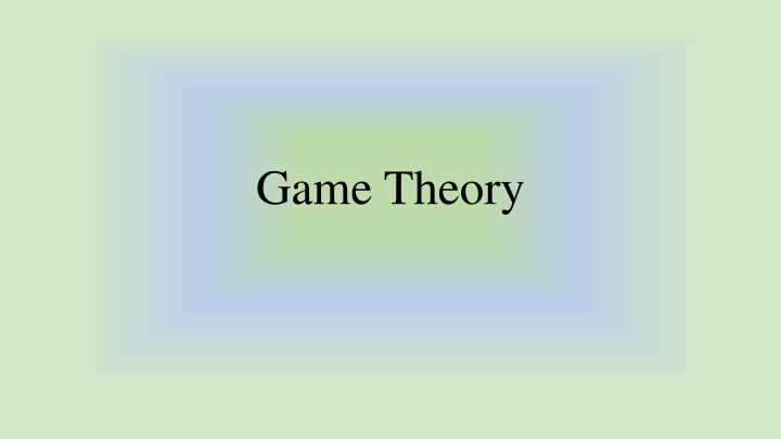 game theory n.w