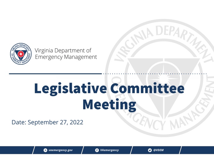 legislative committee meeting n.w