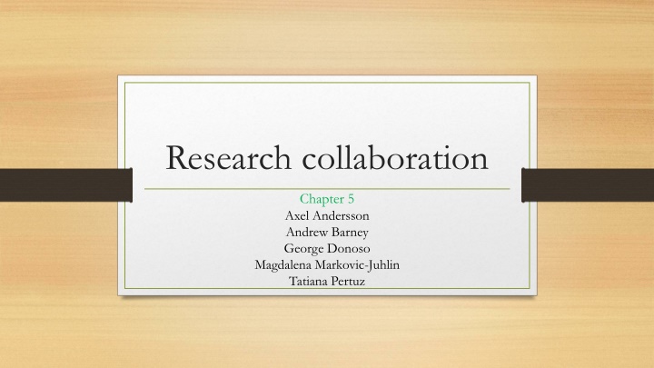 research collaboration n.w