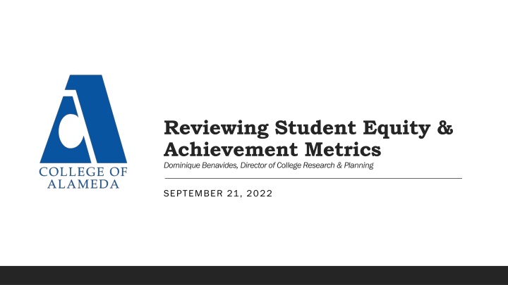 reviewing student equity achievement metrics n.w