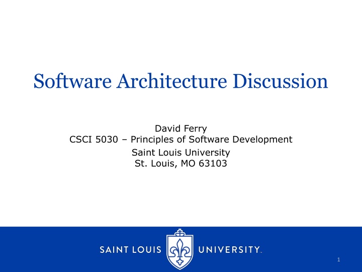 software architecture discussion n.w