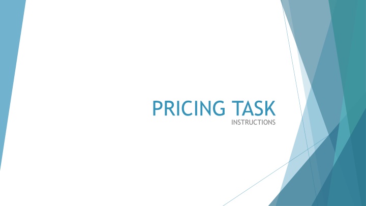 pricing task n.w